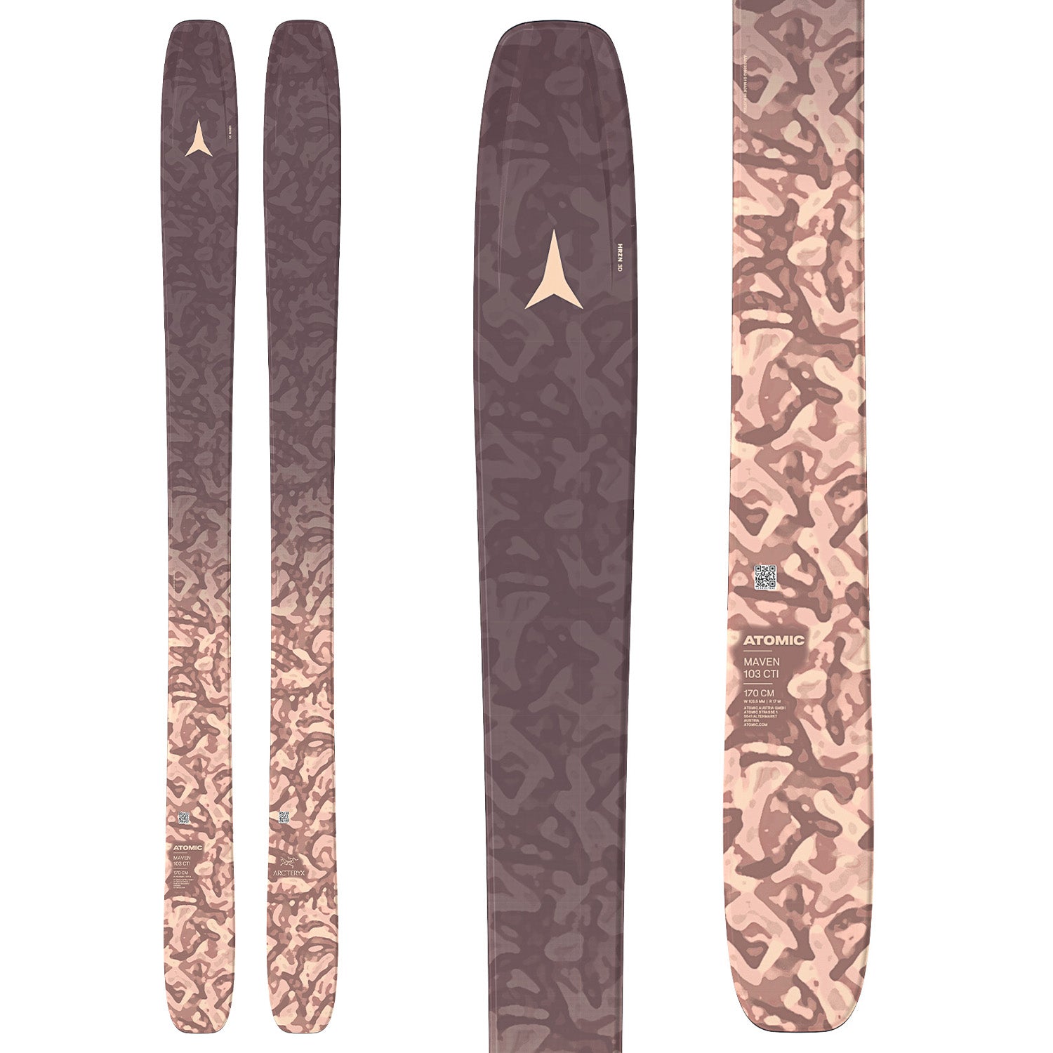 【美品】ATOMIC アトミック COOL MINX 145cm レディース Atomic Maven 103 CTI Arcteryx Skis - Women's 2026 – evo
