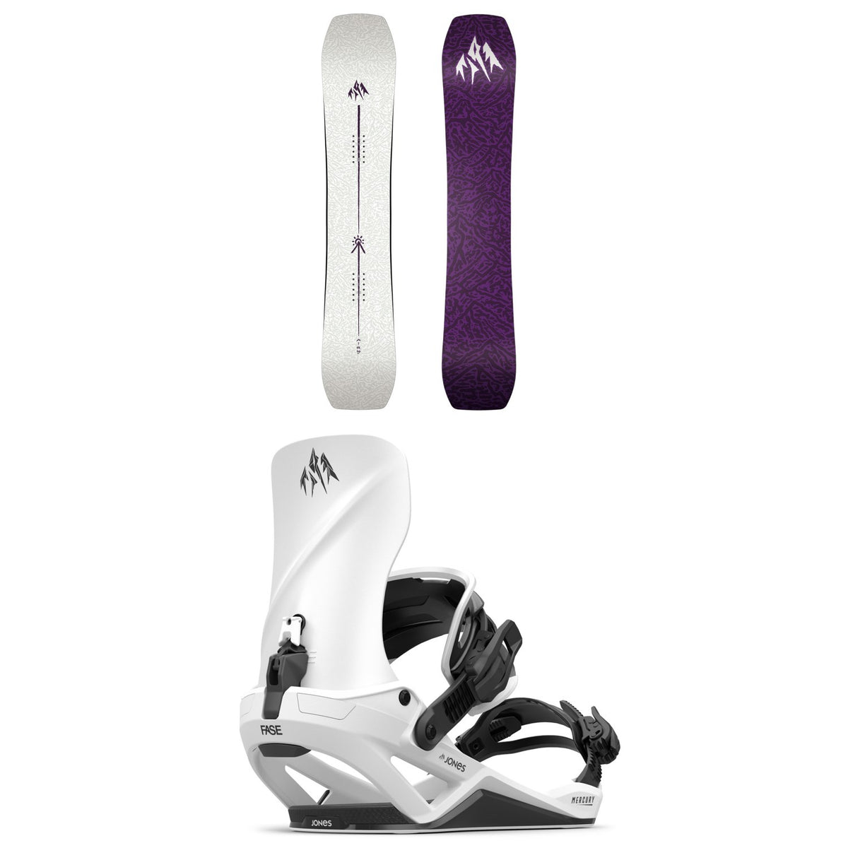 Jones Airheart 2.0 Snowboard + Mercury FASE Snowboard Bindings - Women's 2027