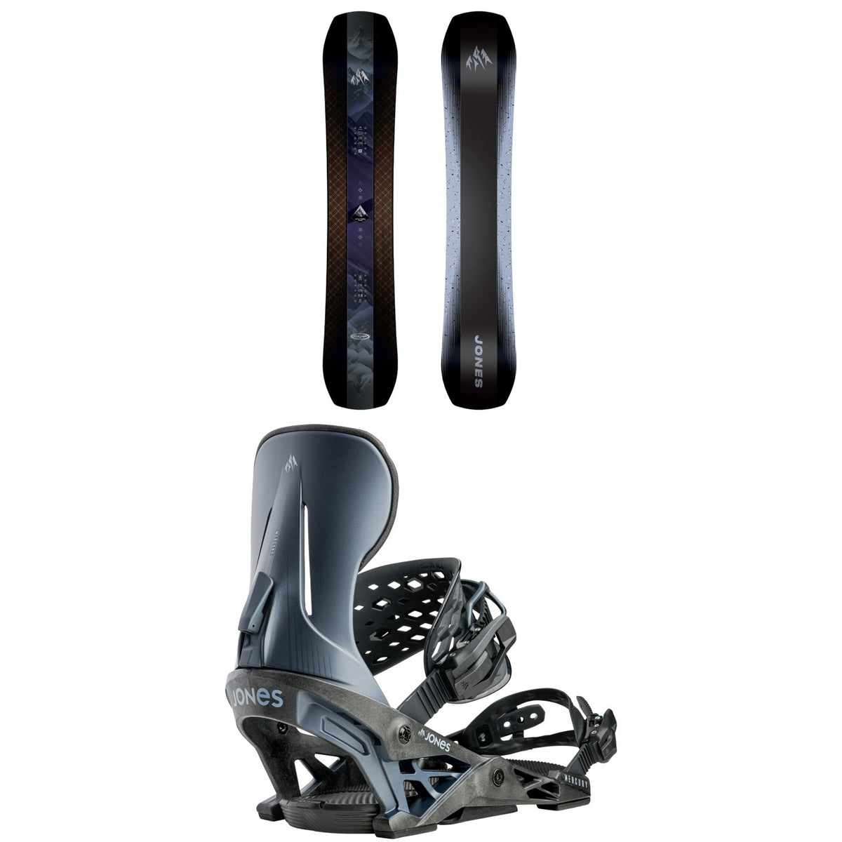 Jones Mountain Twin Pro Snowboard + Mercury Snowboard Bindings 2027