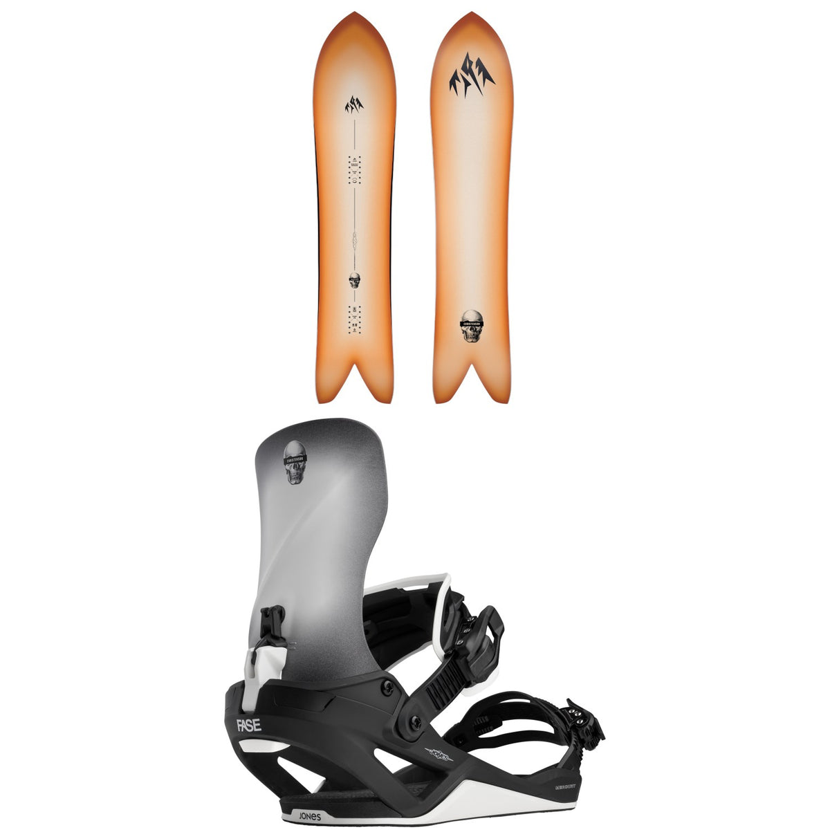 Jones Storm Chaser Snowboard + Mercury FASE Surf Series Snowboard Bindings 2027