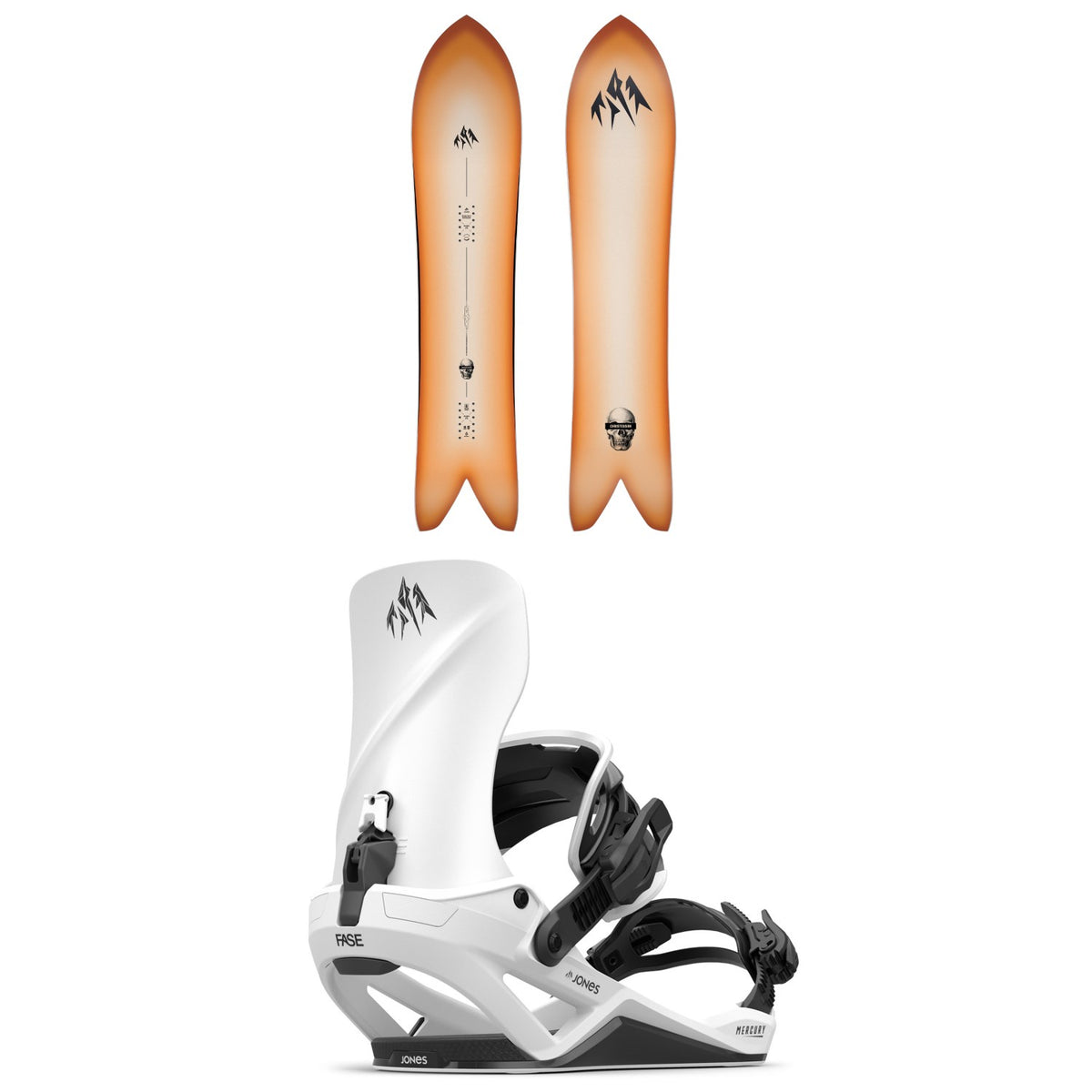 Jones Storm Chaser Snowboard + Mercury FASE Snowboard Bindings 2027