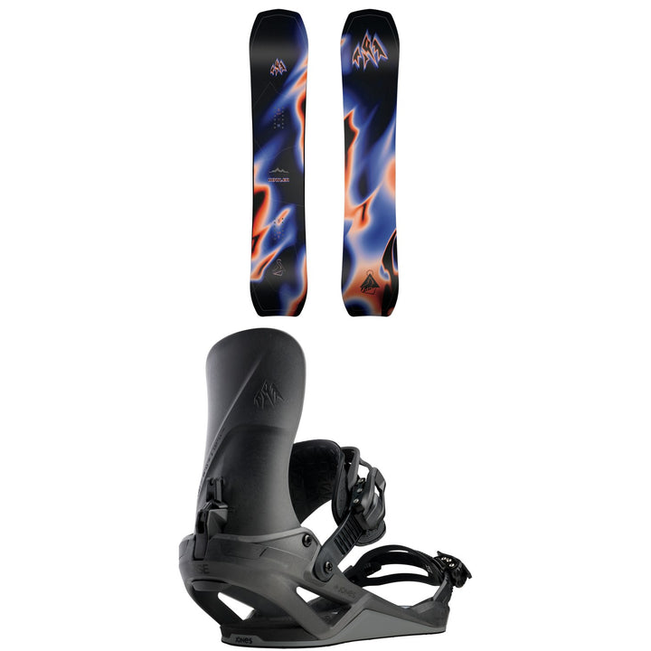 Jones Howler Snowboard + Zenith FASE Snowboard Bindings 2027