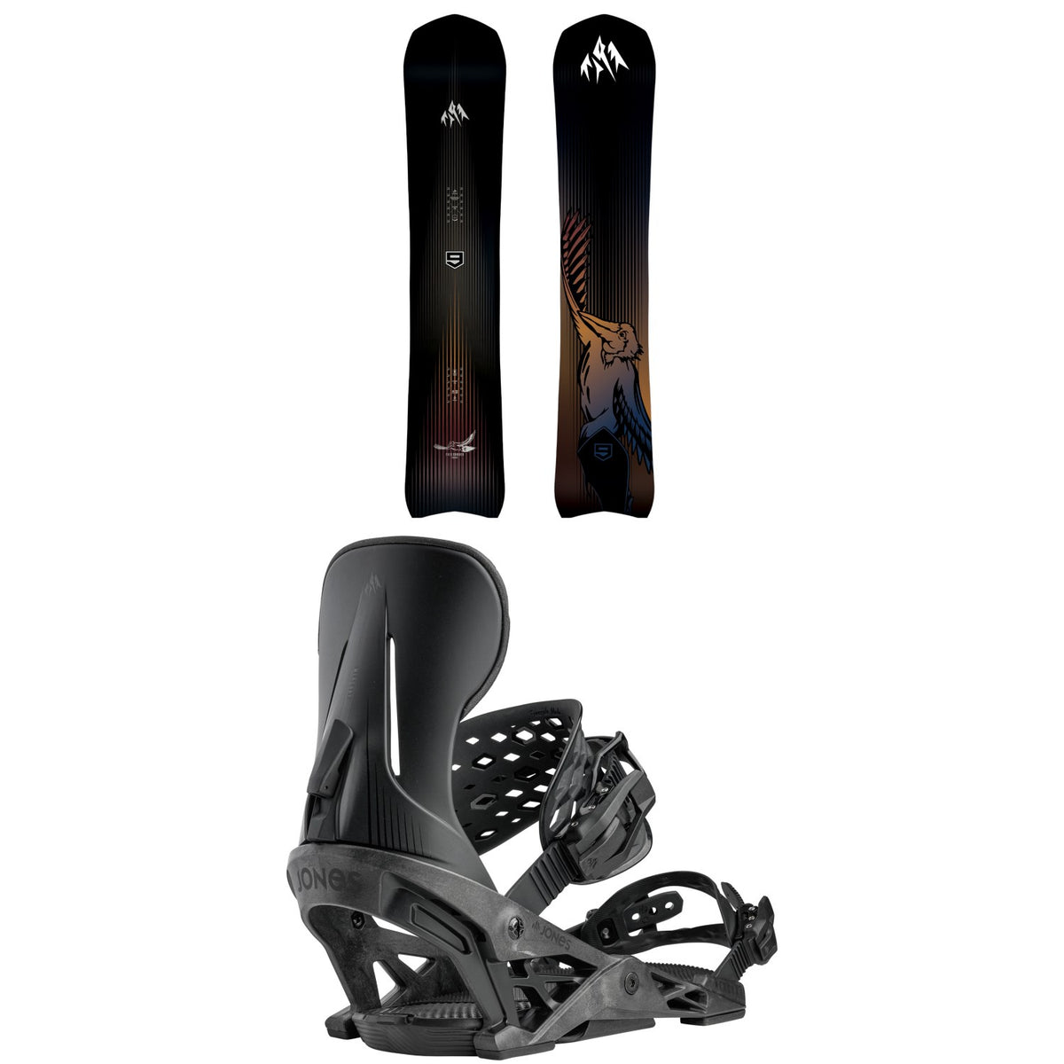 Jones Freecarver 9000S Snowboard + Mercury Snowboard Bindings 2027