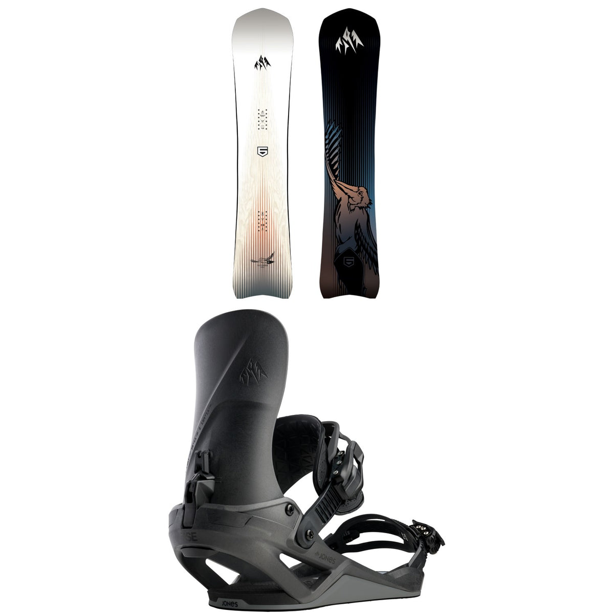Jones Freecarver 6000S Snowboard + Zenith FASE Snowboard Bindings 2027