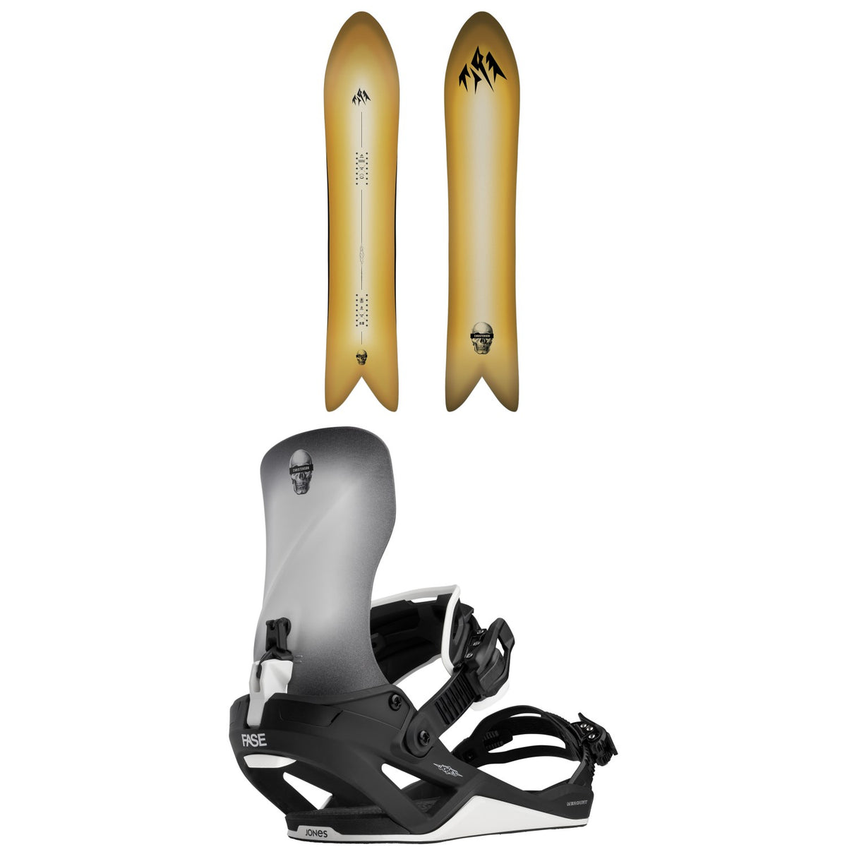 Jones Storm Wolf Snowboard + Mercury FASE Surf Series Snowboard Bindings 2027