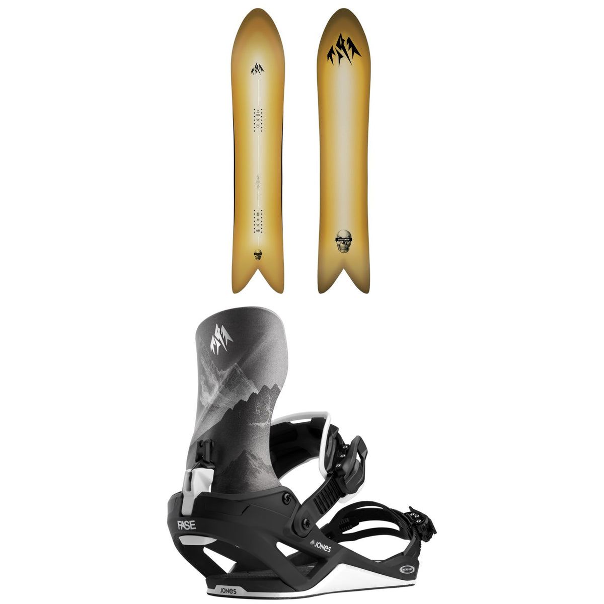 Jones Storm Wolf Snowboard + Mercury FASE Snowboard Bindings 2027