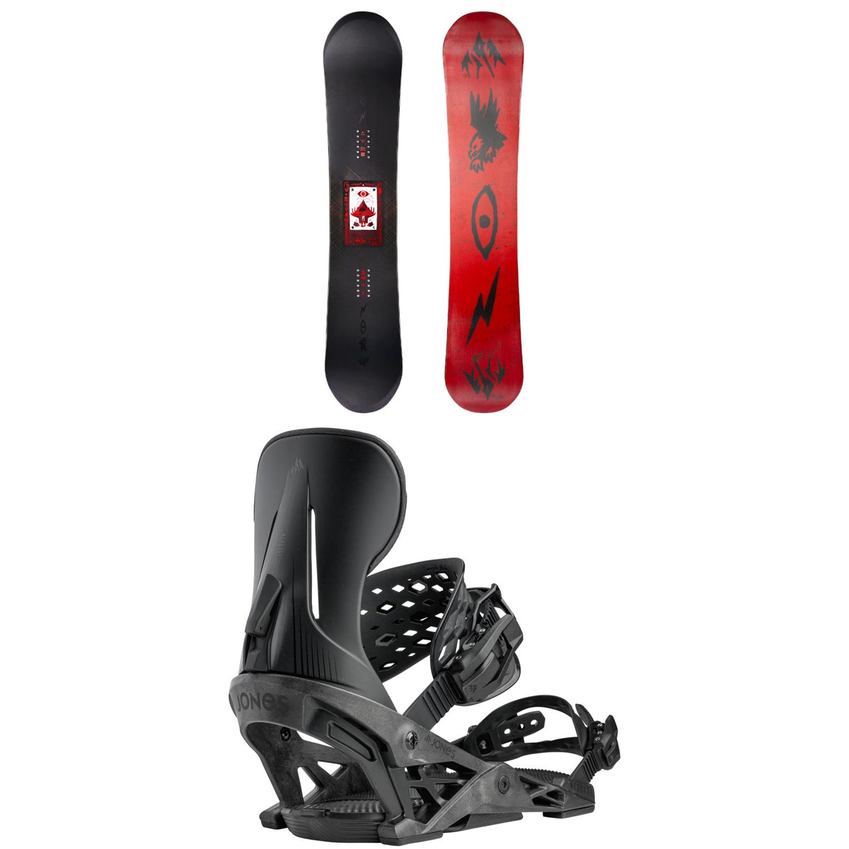 Jones Tweaker Pro 2.0 Snowboard + Mercury Snowboard Bindings 2027
