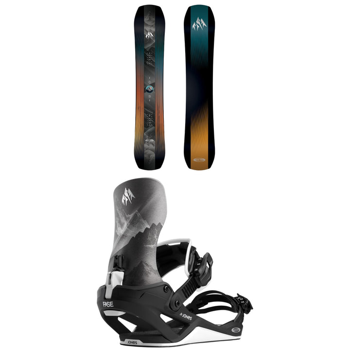 Jones Mountain Twin Snowboard + Mercury FASE Snowboard Bindings 2027