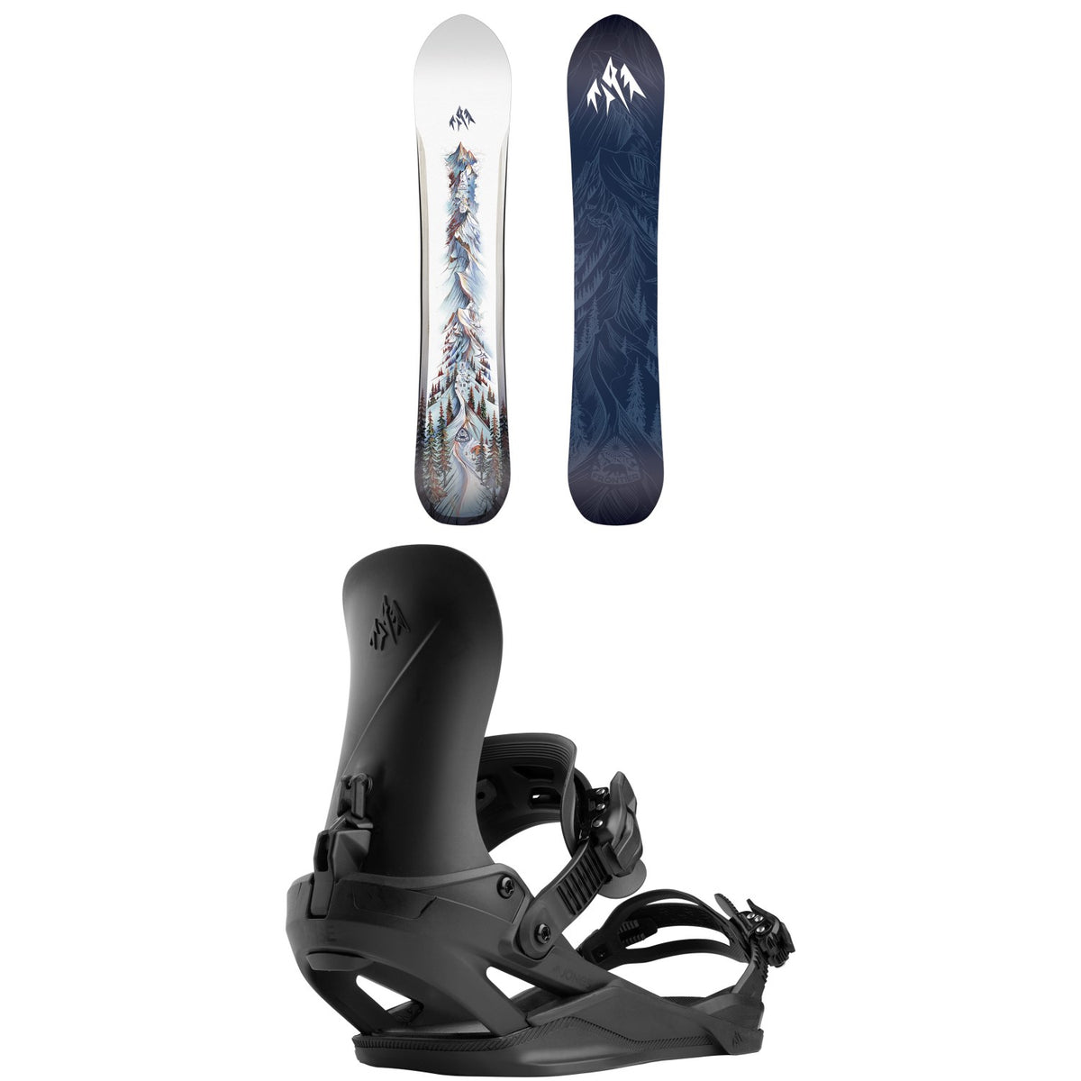 Jones Frontier 2.0 Snowboard + Nebula FASE Snowboard Bindings 2027