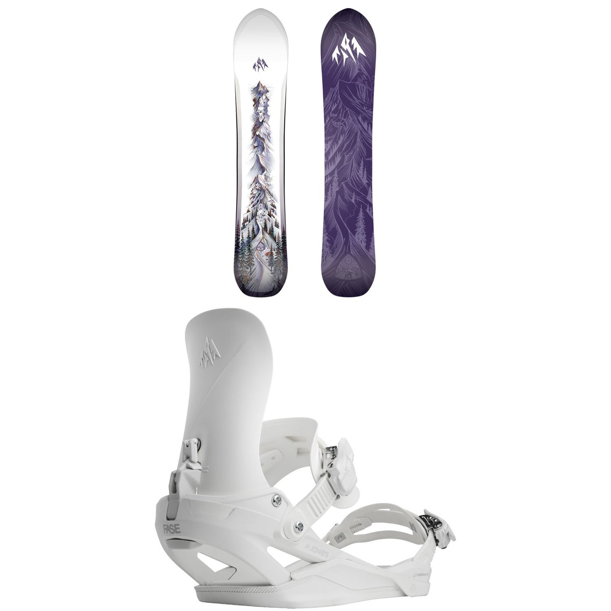 Jones Dream Weaver 2.0 Snowboard + Nebula FASE Snowboard Bindings - Women's 2027