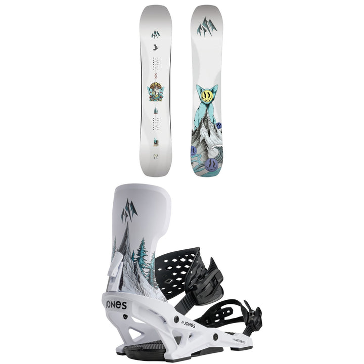 Jones Rally Cat Snowboard + Meteorite Rallycat Snowboard Bindings 2027