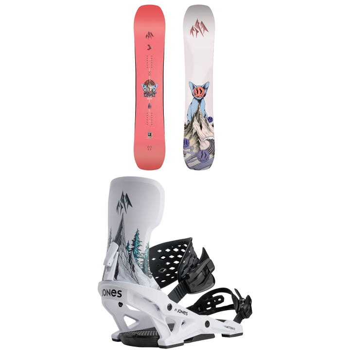 Jones Rally Cat Snowboard + Meteorite Rallycat Snowboard Bindings  - Women's 2027
