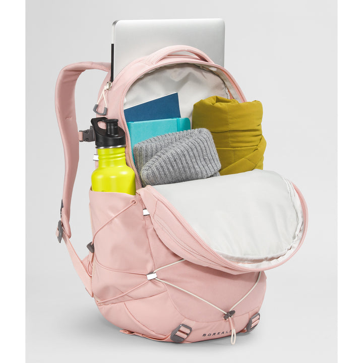 The North Face Borealis Backpack - Women's Pink Moss Dark Heather/Gardenia White-Npf