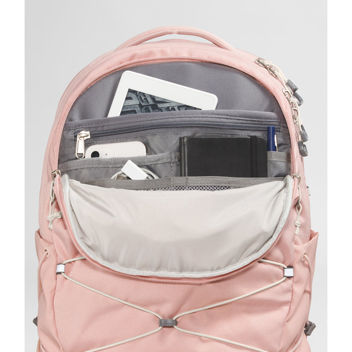 The North Face Borealis Backpack - Women's Pink Moss Dark Heather/Gardenia White-Npf