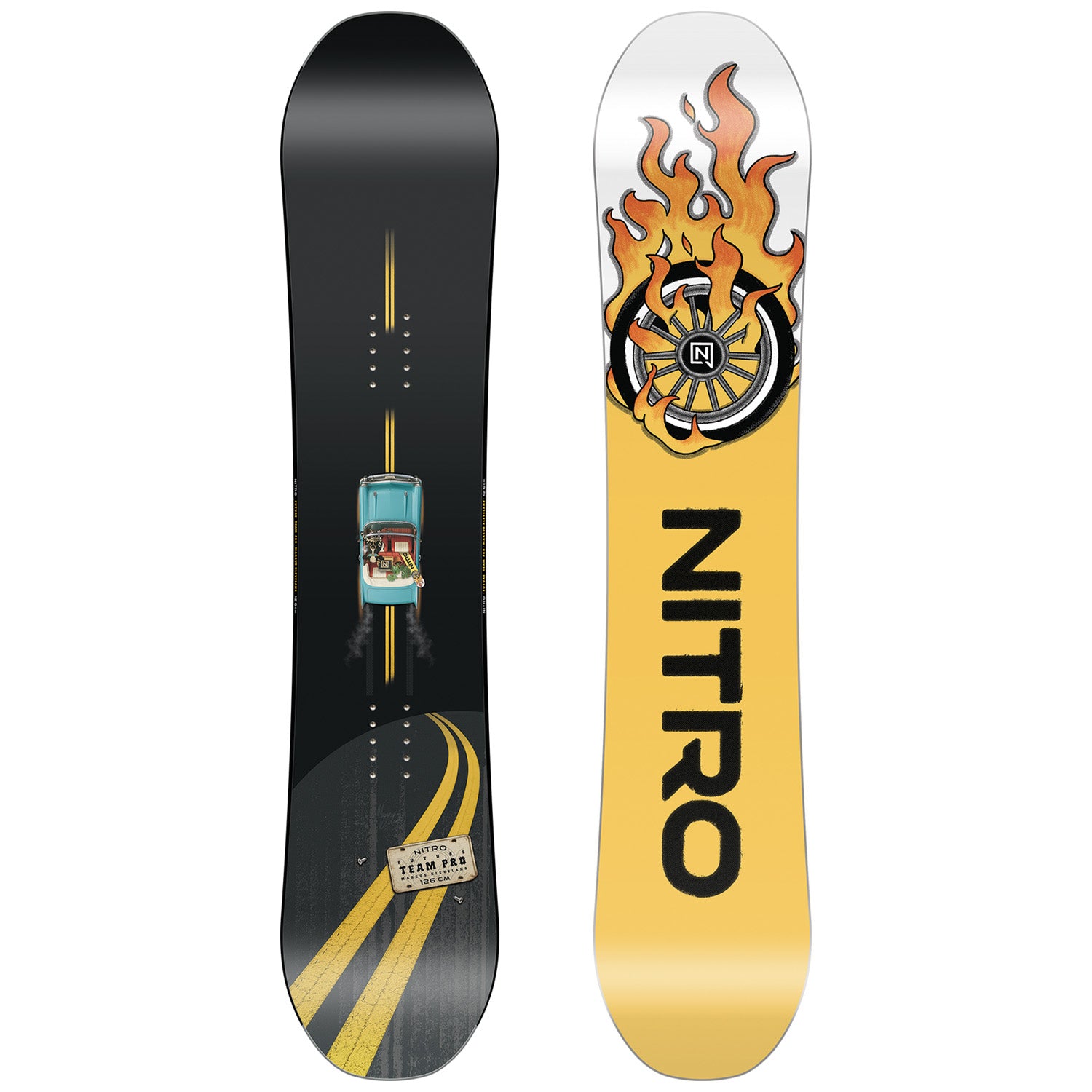 NITRO future teamスノーボード 142 Nitro Future Team Pro x Marcus Kleveland Snowboard - Boys' 2027 – evo