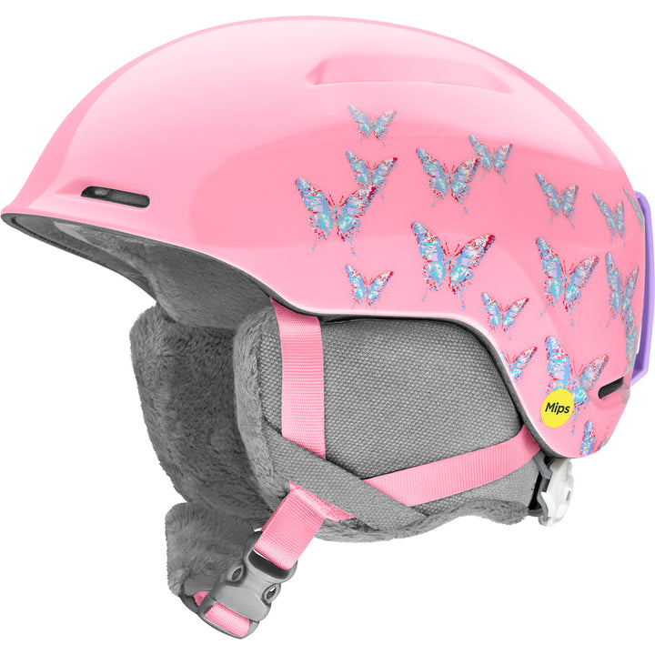 Smith Glide Jr. MIPS Helmet - Kids' Bright Pink Lofi Butterfly