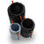Nike 3-Pack 8L Stuff Sack Black/Safety Orange/Summit White