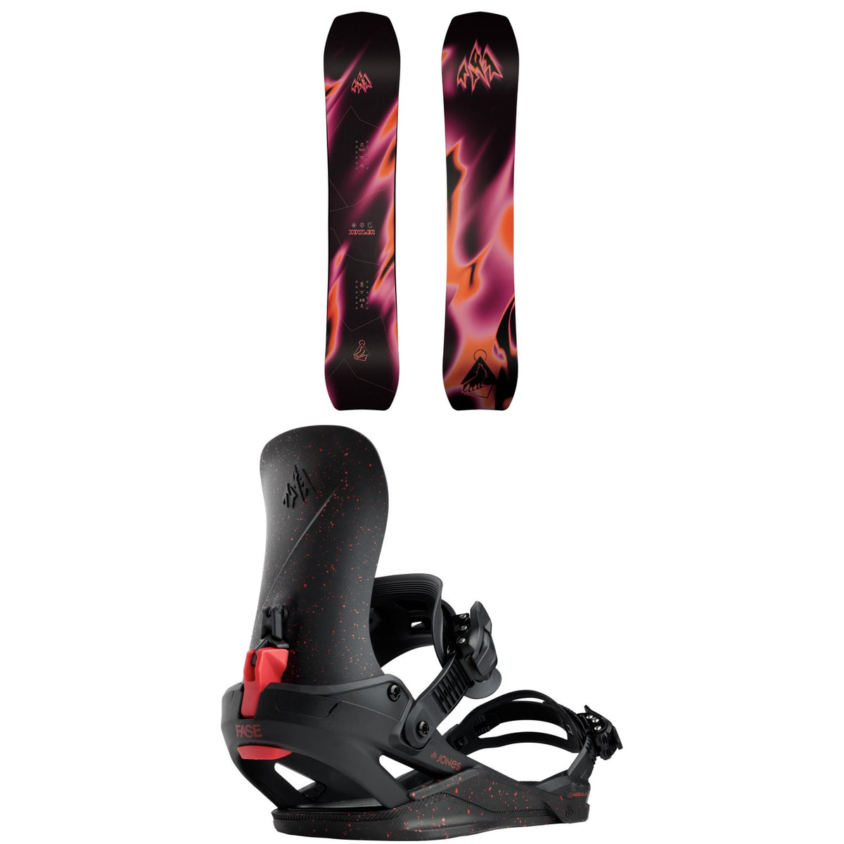 Jones Howler Snowboard + Nebula FASE Snowboard Bindings - Women's 2027