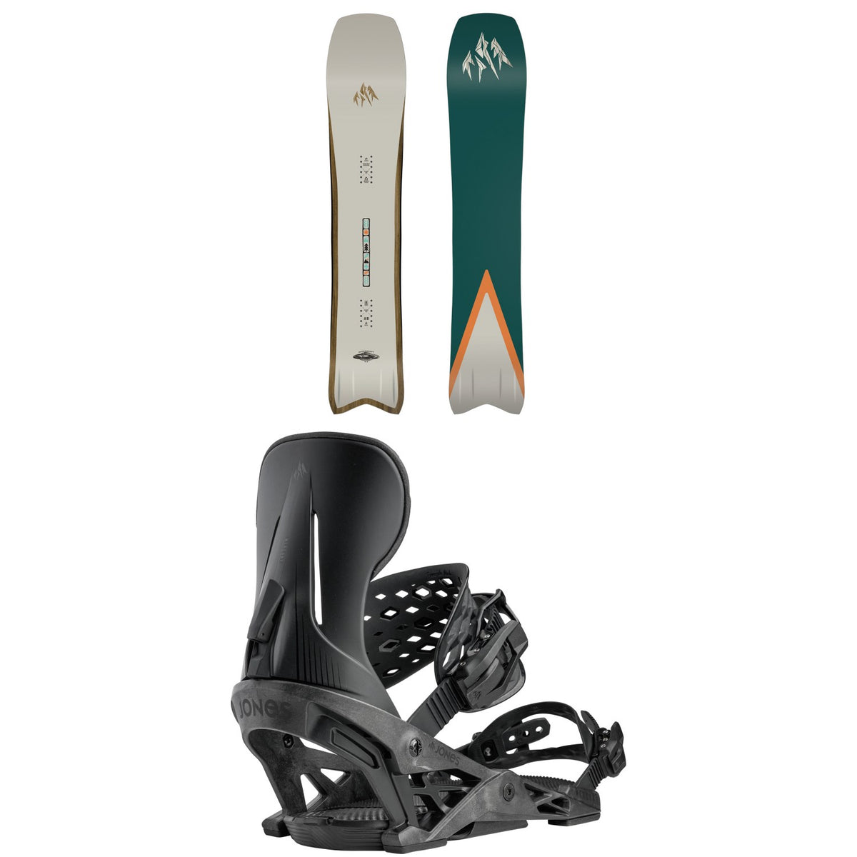 Jones Hovercraft 2.0 Snowboard + Mercury Snowboard Bindings 2027