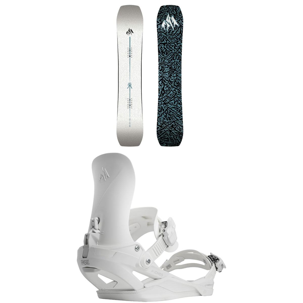 Jones Aviator 2.0 Snowboard + Nebula FASE Snowboard Bindings 2027