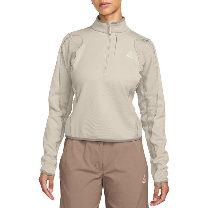 Nike ACG Therma-FIT Wolf Grid Half-Zip Top - Women's Light Orewood Brown/Cream II/Summit White
