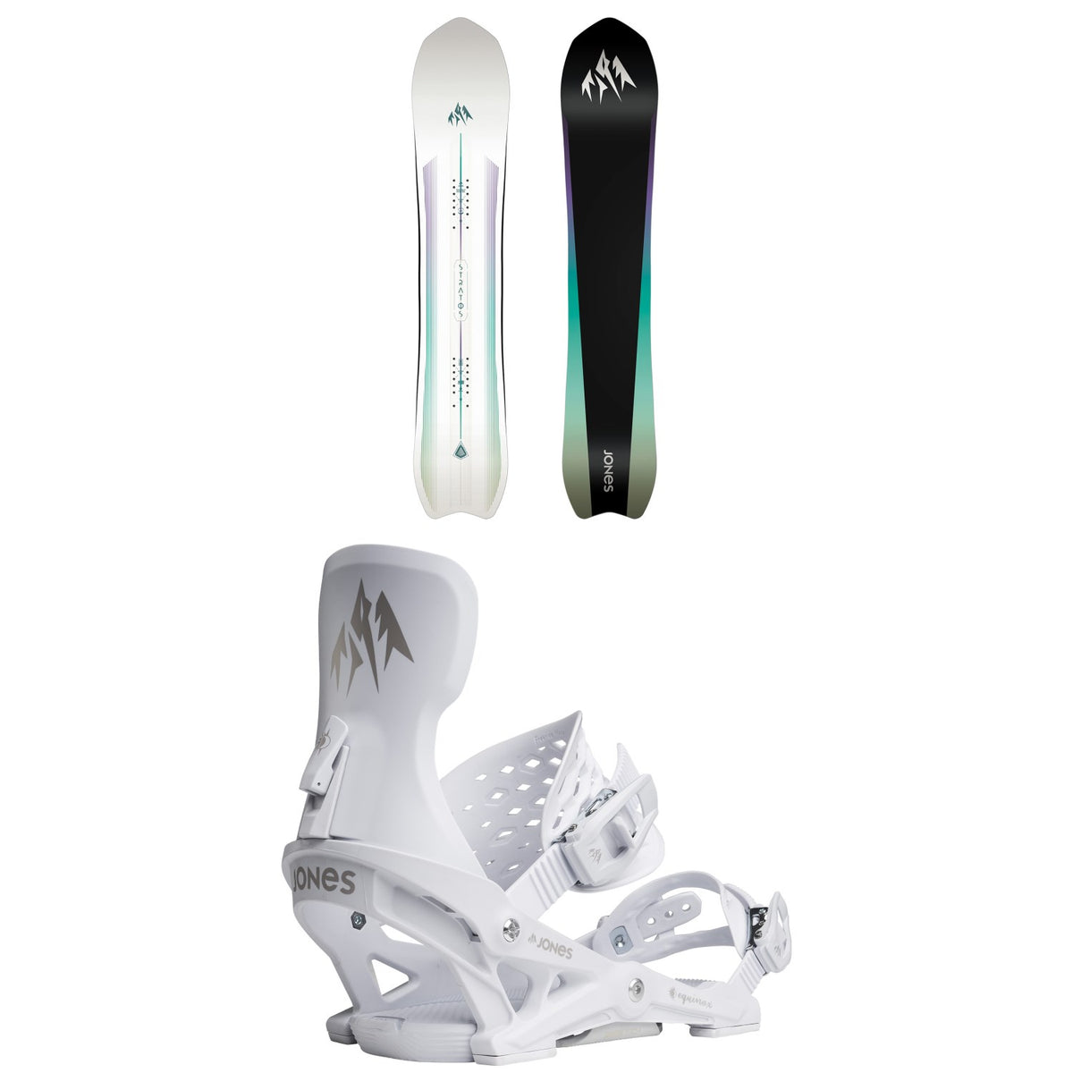 Jones Stratos Snowboard + Equinox Snowboard Bindings - Women's 2027