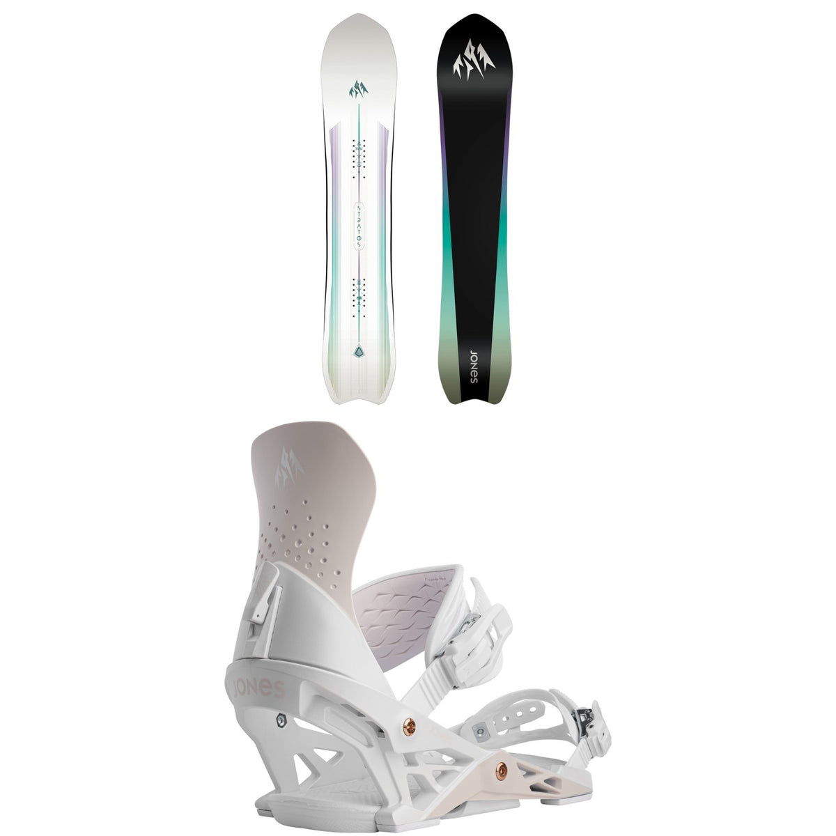 Jones Stratos Snowboard + Aurora Snowboard Bindings - Women's 2027