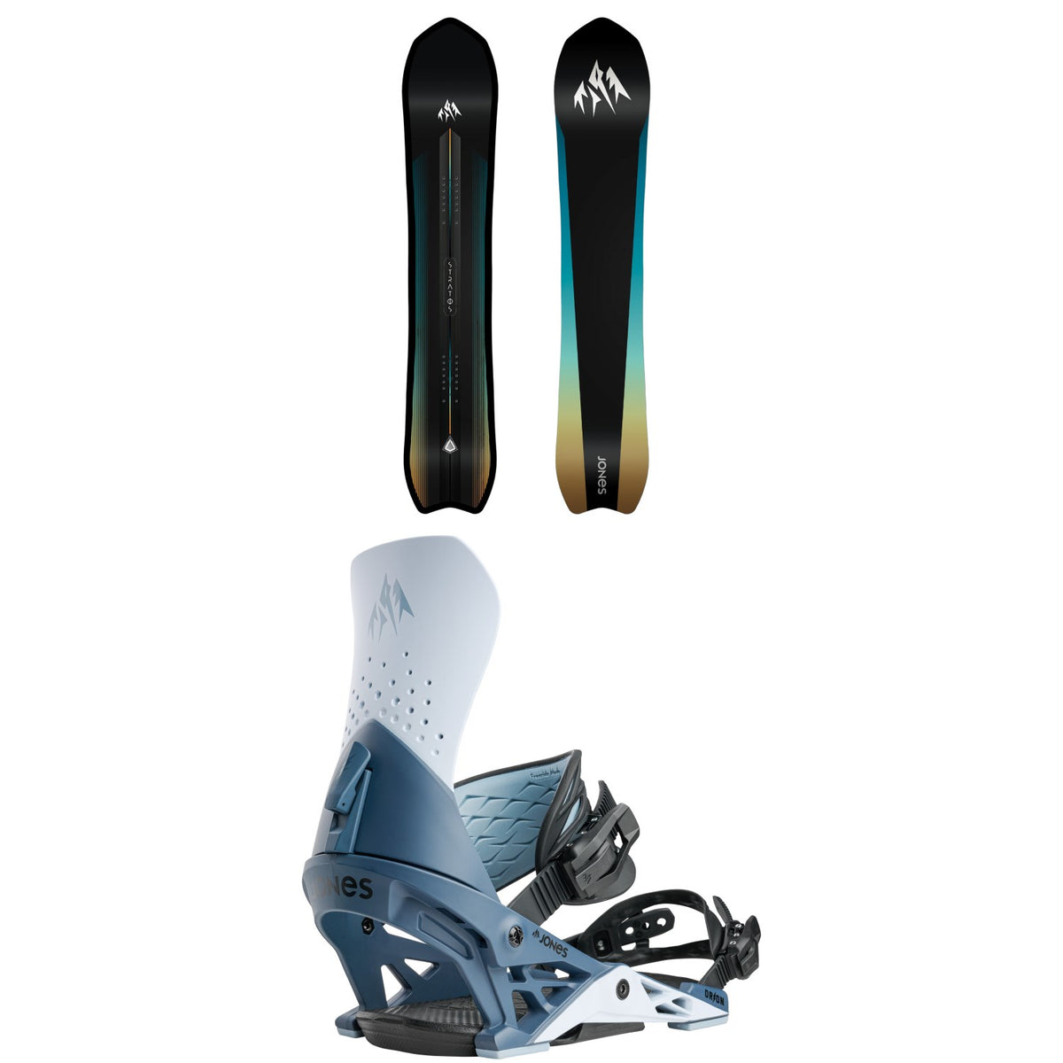 Jones Stratos Snowboard + Orion Snowboard Bindings 2027