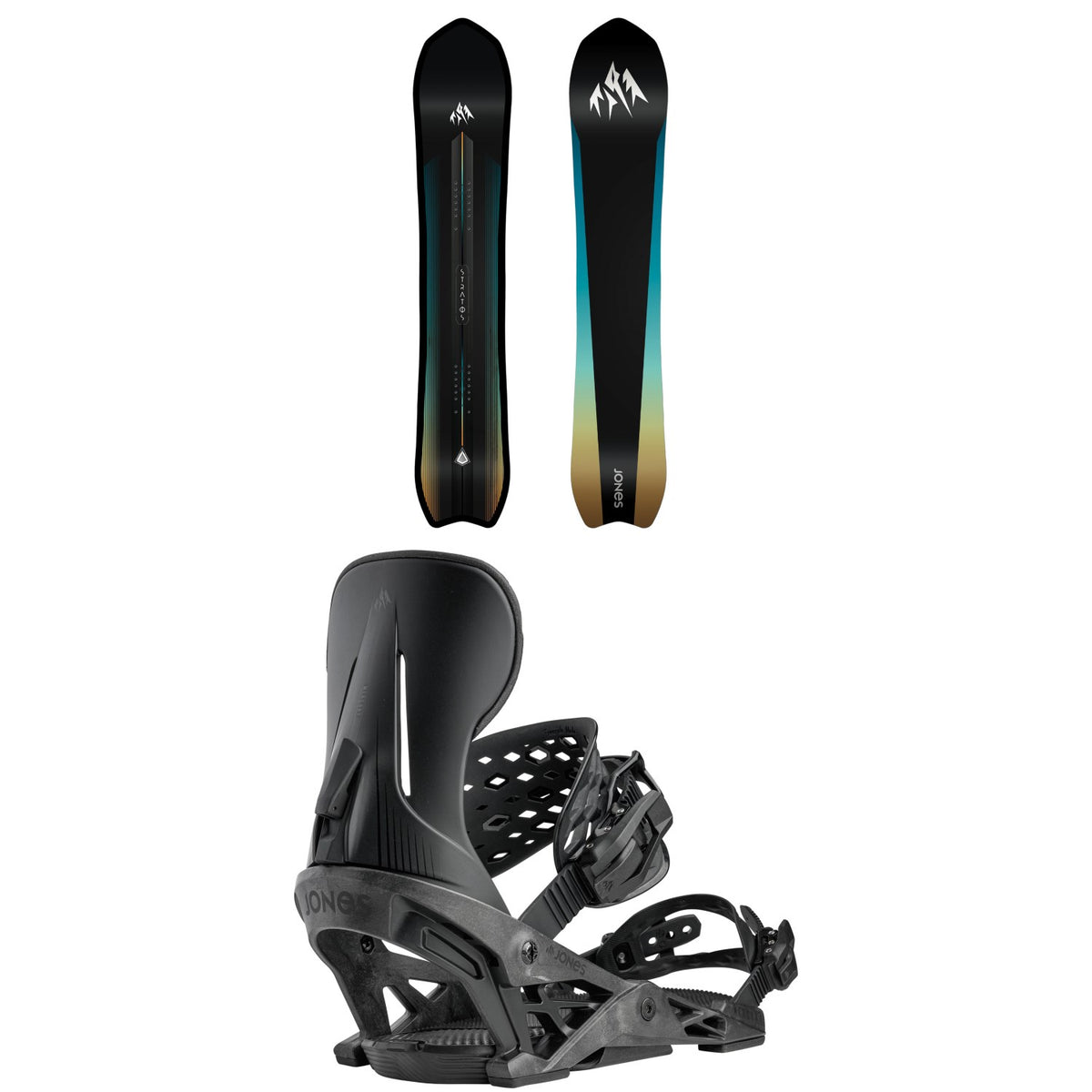 Jones Stratos Snowboard + Mercury Snowboard Bindings 2027