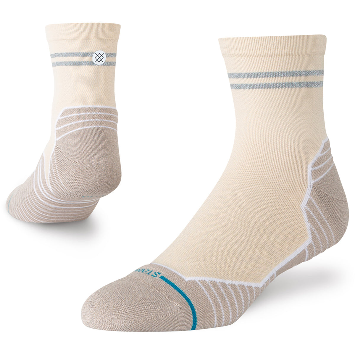 Stance Reflector Light Quarter Socks - Unisex Croissant