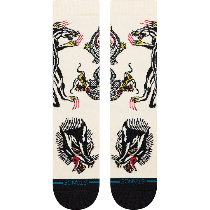 Stance Battle Crew Socks - Unisex Cream