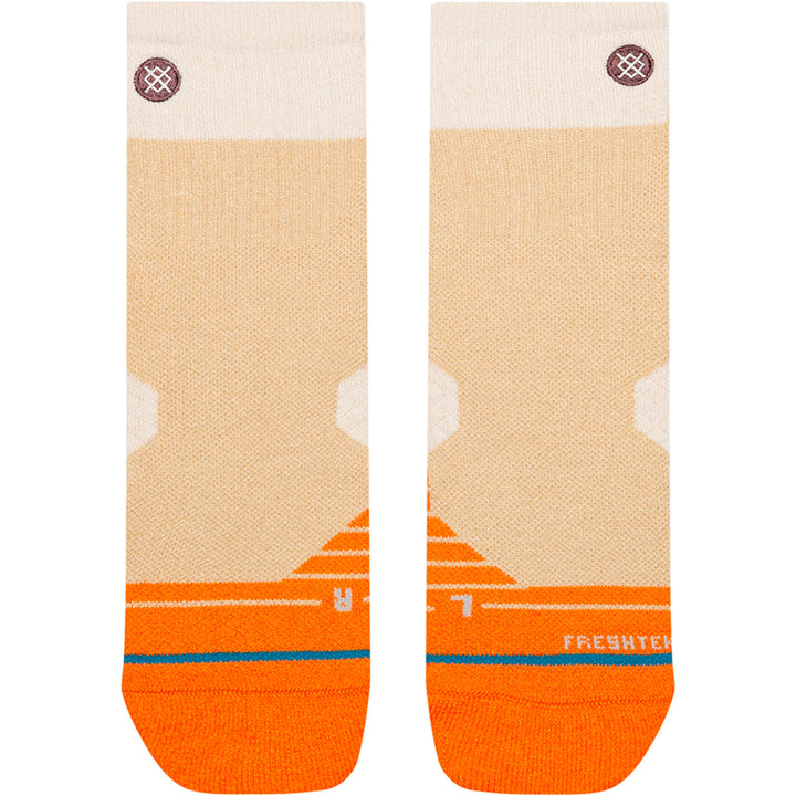 Stance Tri Block Hike Quarter Socks - Unisex Tan