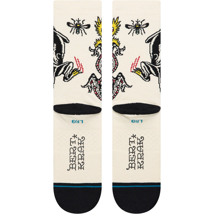 Stance Battle Crew Socks - Unisex Cream