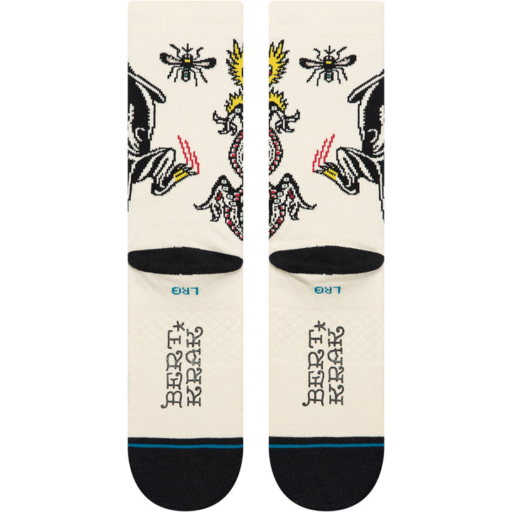 Stance Battle Crew Socks - Unisex Cream