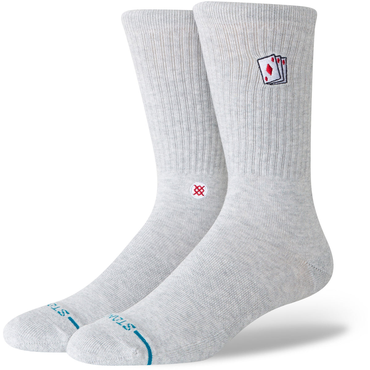 Stance Hit Me Crew Socks Heather Grey