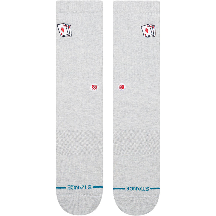 Stance Hit Me Crew Socks Heather Grey