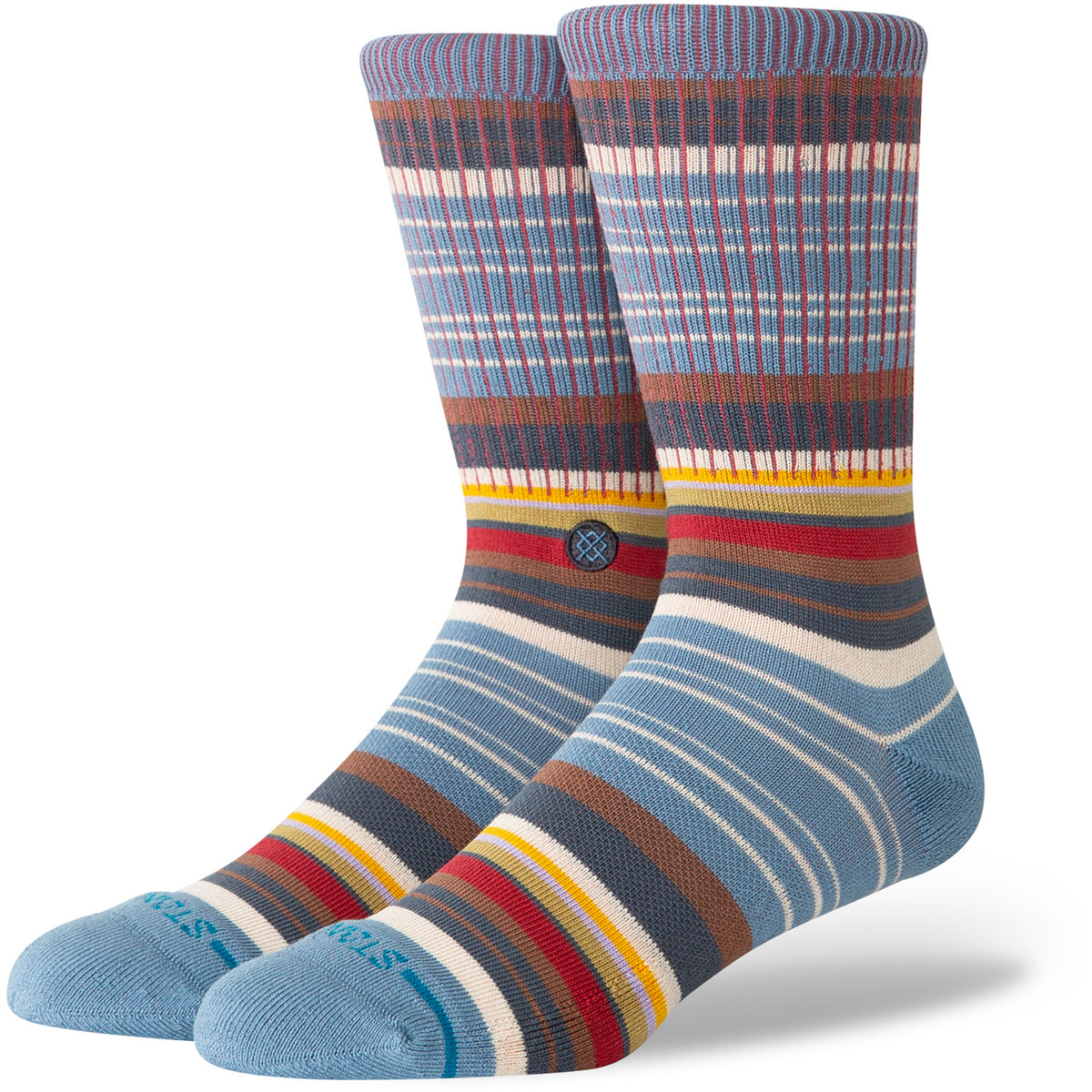 Stance Jorongo Pop Crew Socks Windward Blue