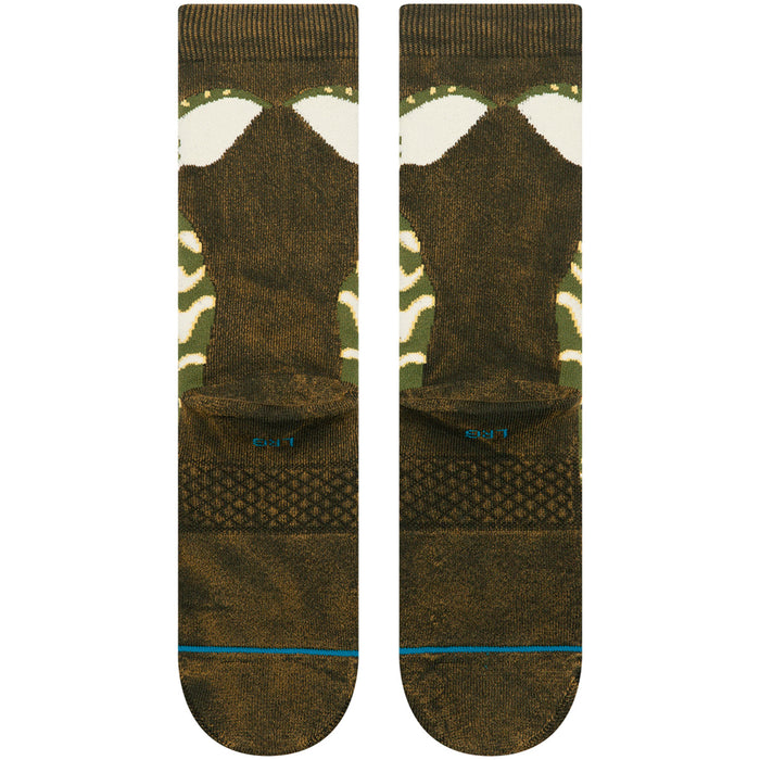 Stance Stripe Gremlins Crew Socks Dark Green