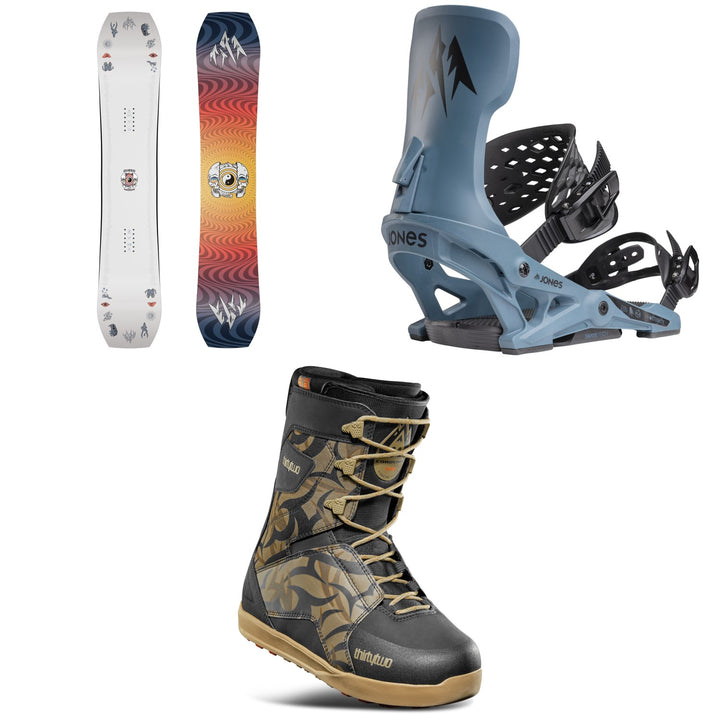 Jones Tweaker Snowboard + Meteorite Snowboard Bindings + thirtytwo Lashed Snowboard Boots 2026