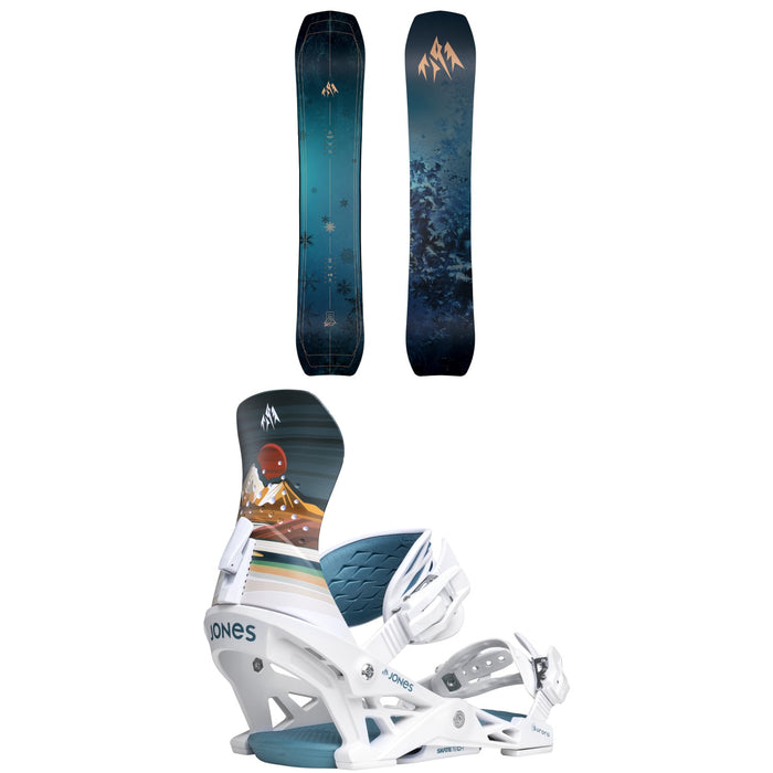 Jones Howler Snowboard + Aurora Snowboard Bindings - Women's 2026