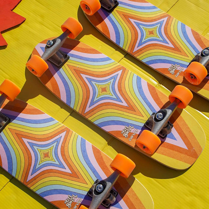 Carver CX Raw GRL Swirl Daydream V5 Surfskate Cruiser Skateboard Complete