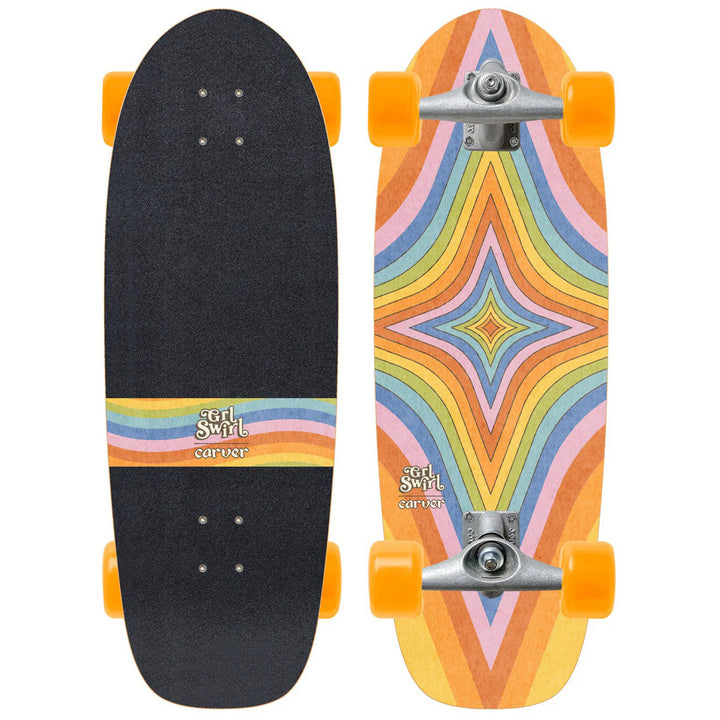 Carver CX Raw GRL Swirl Daydream V5 Surfskate Cruiser Skateboard Complete