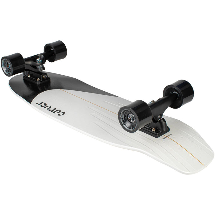 Carver C7 Coal Satin Black Tip V4 Surfskate Cruiser Skateboard Complete