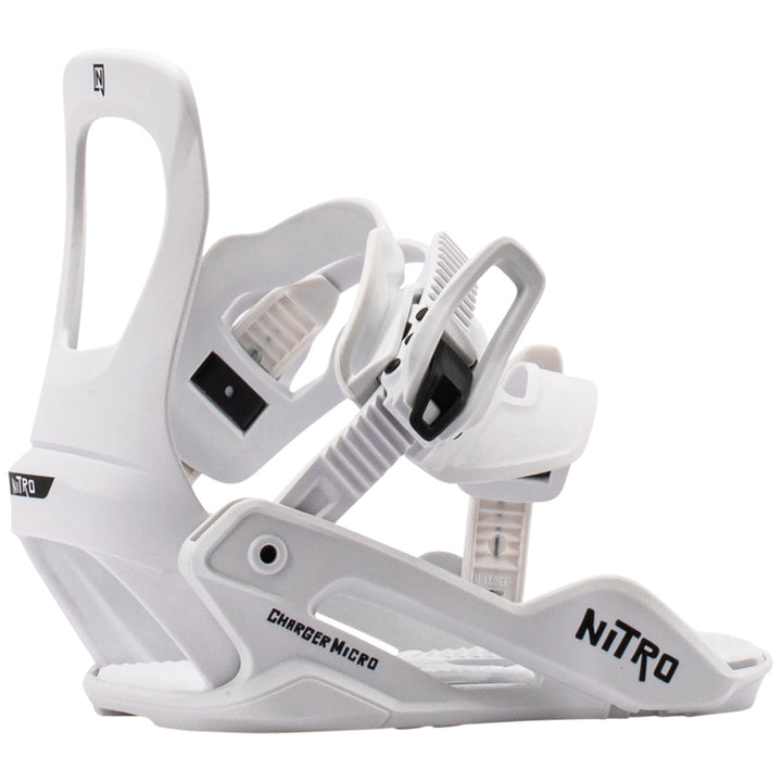 Nitro Charger Micro Snowboard Bindings - Kids' 2027 White