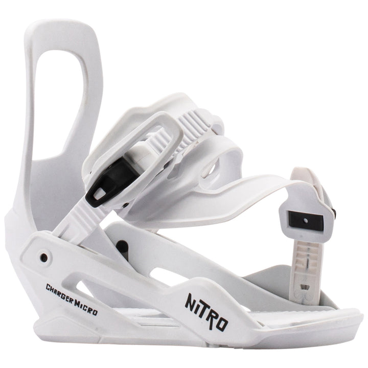 Nitro Charger Micro Snowboard Bindings - Kids' 2027 White
