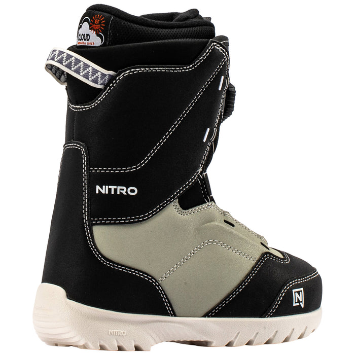Nitro Droid Boa Snowboard Boots - Kids' 2027 Black/Sand