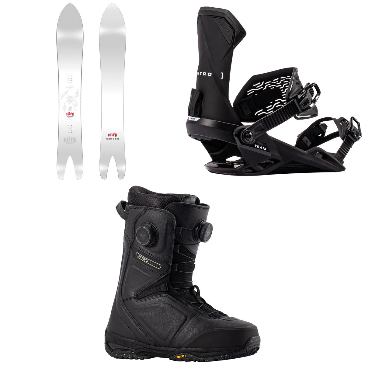 Nitro Cannon Snowboard + Team Snowboard Bindings + Team Boa Snowboard Boots 2027