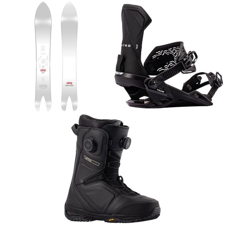 Nitro Cannon Snowboard + Team Snowboard Bindings + Team Boa Snowboard Boots 2027