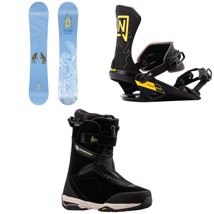 Nitro OG Team Guest Shaper Project Snowboard + Team Pro Snowboard Bindings + Team Pro x Marcus Kleveland TLS Snowboard Boots 2027