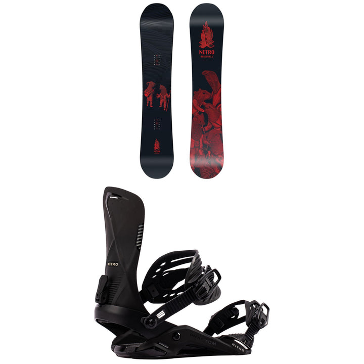 Nitro OG Team Guest Shaper Project Snowboard + Phantom Snowboard Bindings 2027